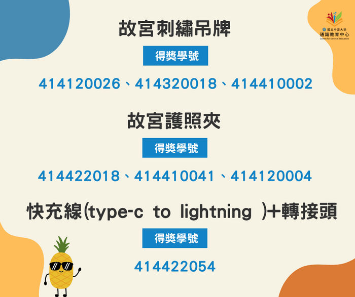 抽獎名單1