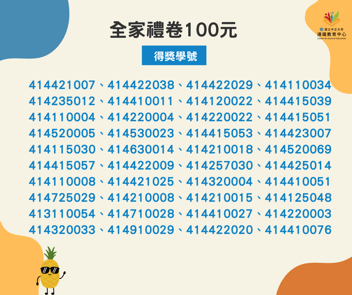 抽獎名單9
